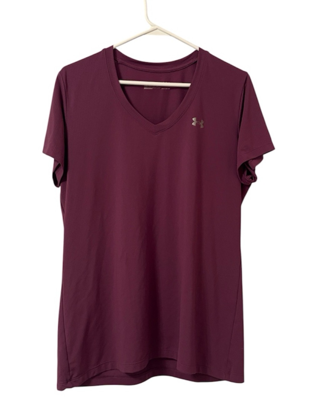 Under Armour Purple V Neck Athletic Tee